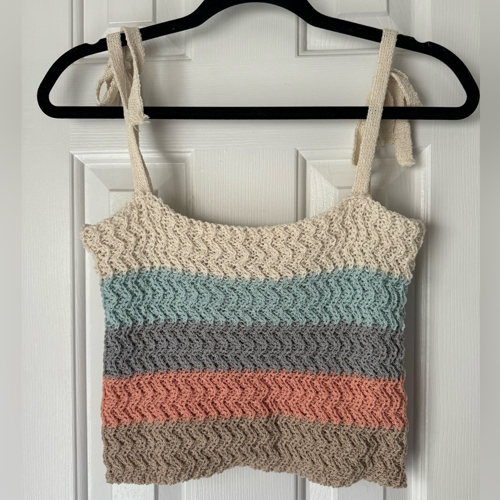 POL Cropped Knit Tank